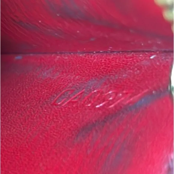 Louis Vuitton Red Epi Leather Sarah Long Wallet . Authentic. Preowned.